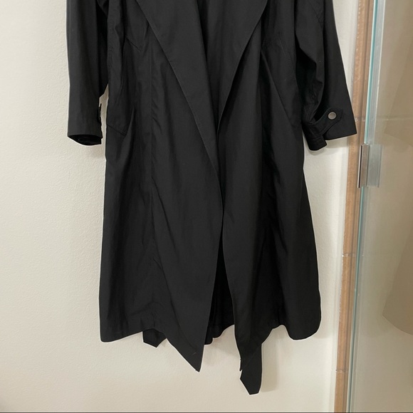 EUC ARITZIA WILFRED Requiem Trench Coat XXS Belted Black Water-Repellent Jacket - Picture 8 of 15